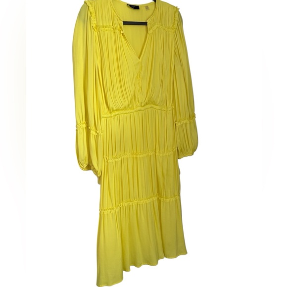 T TAHARI Cinched Waist Tiered Midi Dress, XL - Picture 4 of 11